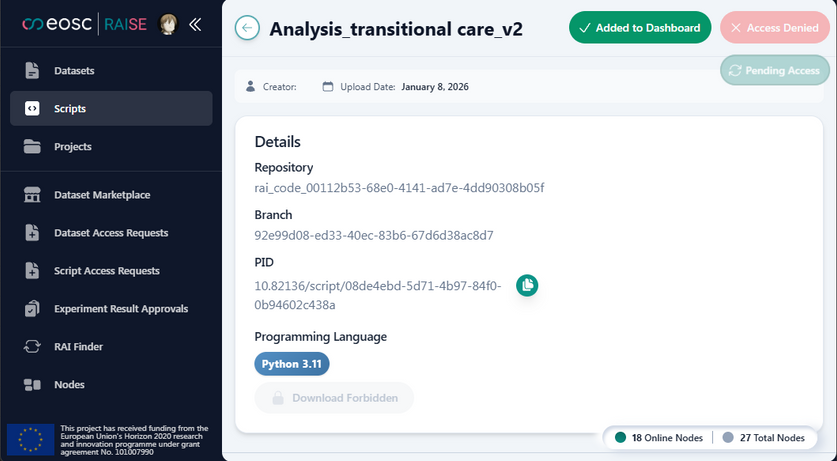 Add Shared Script in Dashboard | Documentation